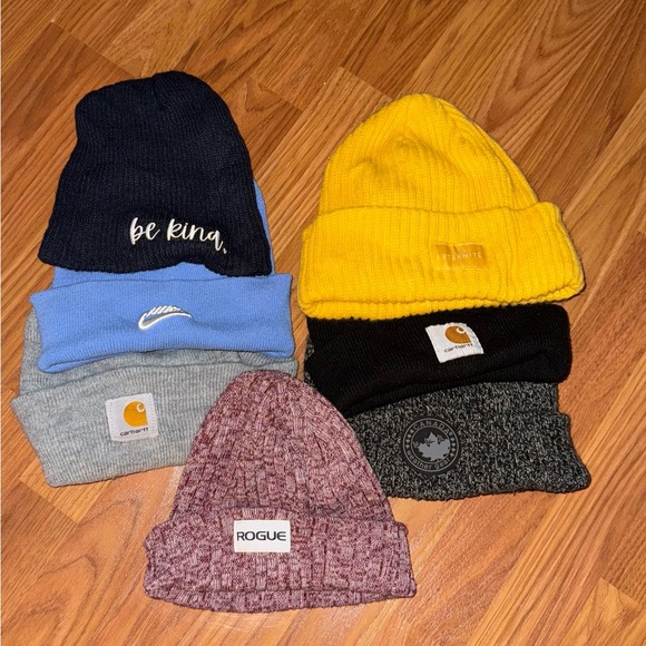 Beanie Set - Yellow, Black, Gray, Blue, Maroon - Picture 1 of 1